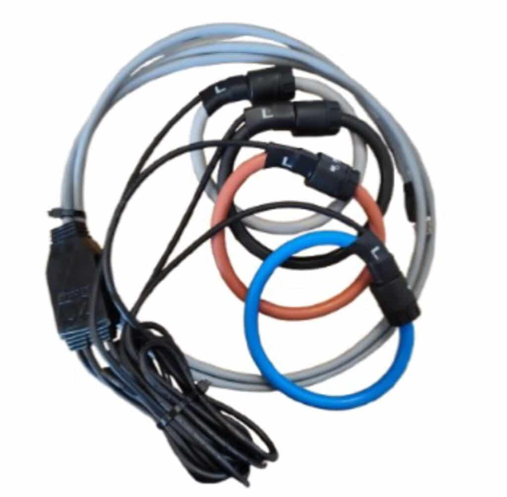 Set of 4 100mm Rogowski Current Sensors